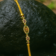 Premium Bracelet with Chain and Stone  - BLT 1115