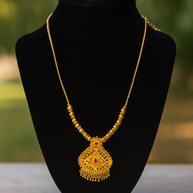 Pendant Necklace with Small Balls - PNE - 1114