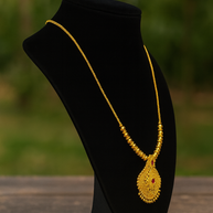 Pendant Necklace with Small Balls - PNE - 1114