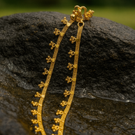 Stunning Gold Look Chain Anklets - ANK - 1121