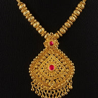 Pendant Necklace with Small Balls - PNE - 1114