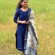 Sapphire Glow Salwar Suit