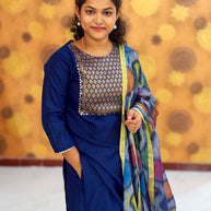 Kurta Palazzo set With Dupatta - PSD 1119