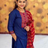 Kurta Palazzo set With Dupatta - PSD 1113