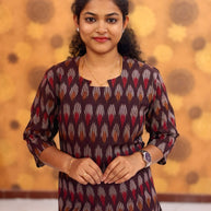 Handloom Ikkat Cotton with Lining - HIK 0009