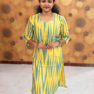 Handloom Ikkat Cotton with Lining - HIK 0006