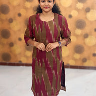 Handloom Ikkat Cotton with Lining - HIK 0005