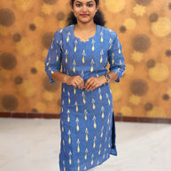 Handloom Ikkat Cotton with Lining - HIK 0004