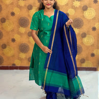Premium Raw Silk Salwar Set with Lining & Silk Dupatta - RSK 1131