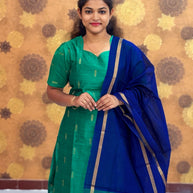 Premium Raw Silk Salwar Set with Lining & Silk Dupatta - RSK 1131