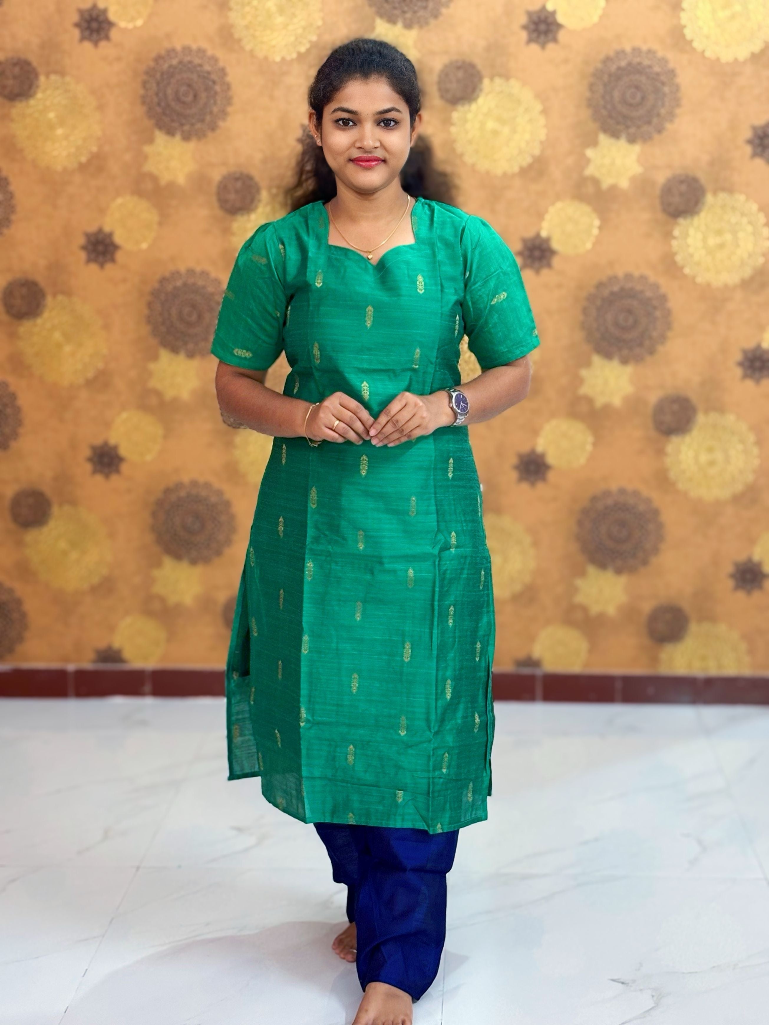 Premium Raw Silk Salwar Set with Lining & Silk Dupatta - RSK 1131