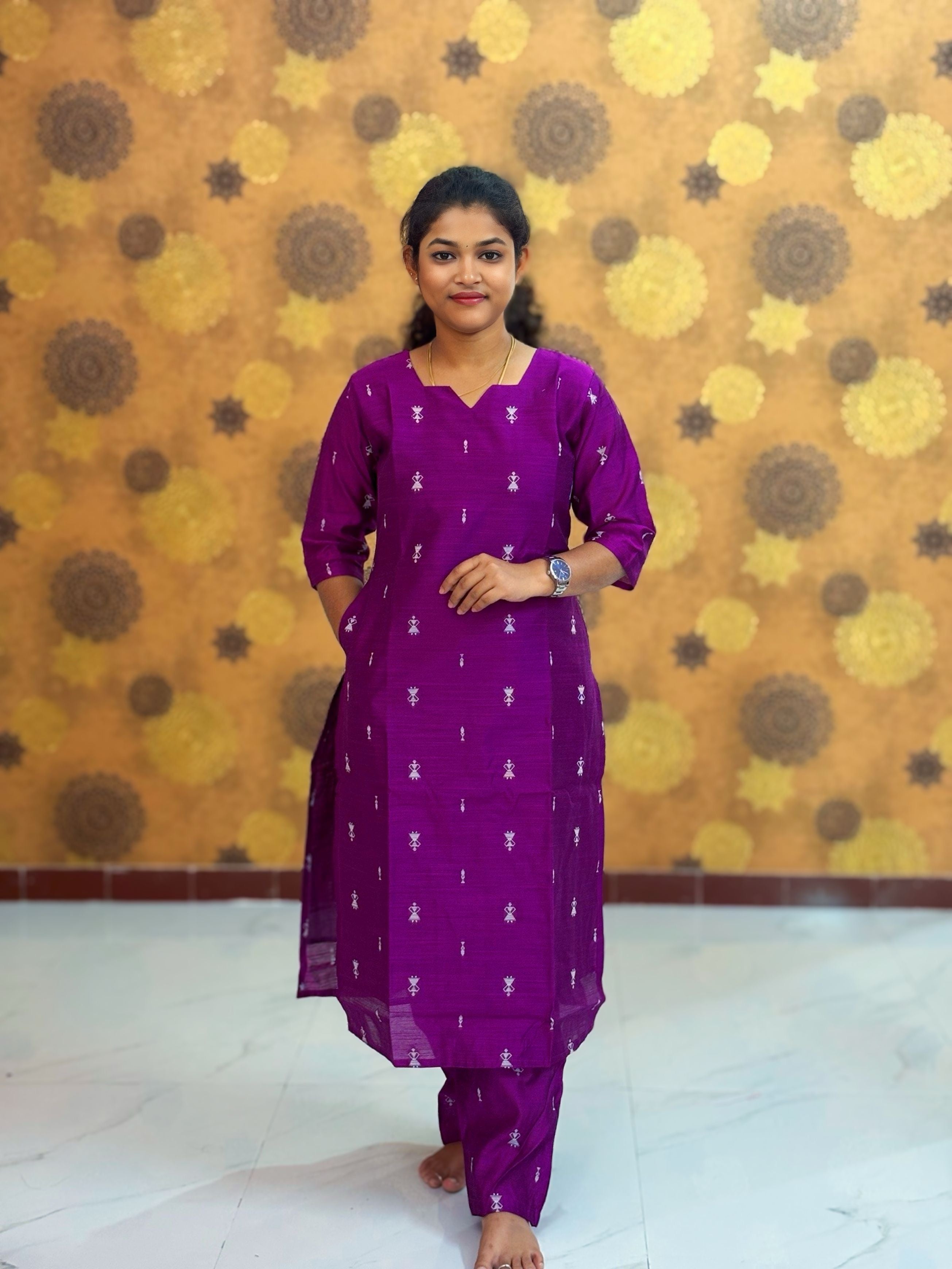 Premium Raw Silk Co ord set with Lining & Pocket -  RSC 1128