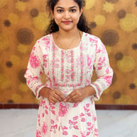 Embroidery Yoke pattern Long Umbrella Kurtis - Max 0013