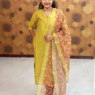 Vatican Silk Top & Kalamkari Dupatta - VAK 1147