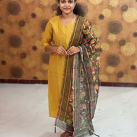 Vatican Silk Top & Kalamkari Dupatta - VAK 1148