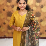 Vatican Silk Top & Kalamkari Dupatta - VAK 1148
