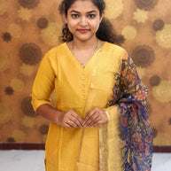 Vatican Silk Top & Kalamkari Dupatta - VAK 1149