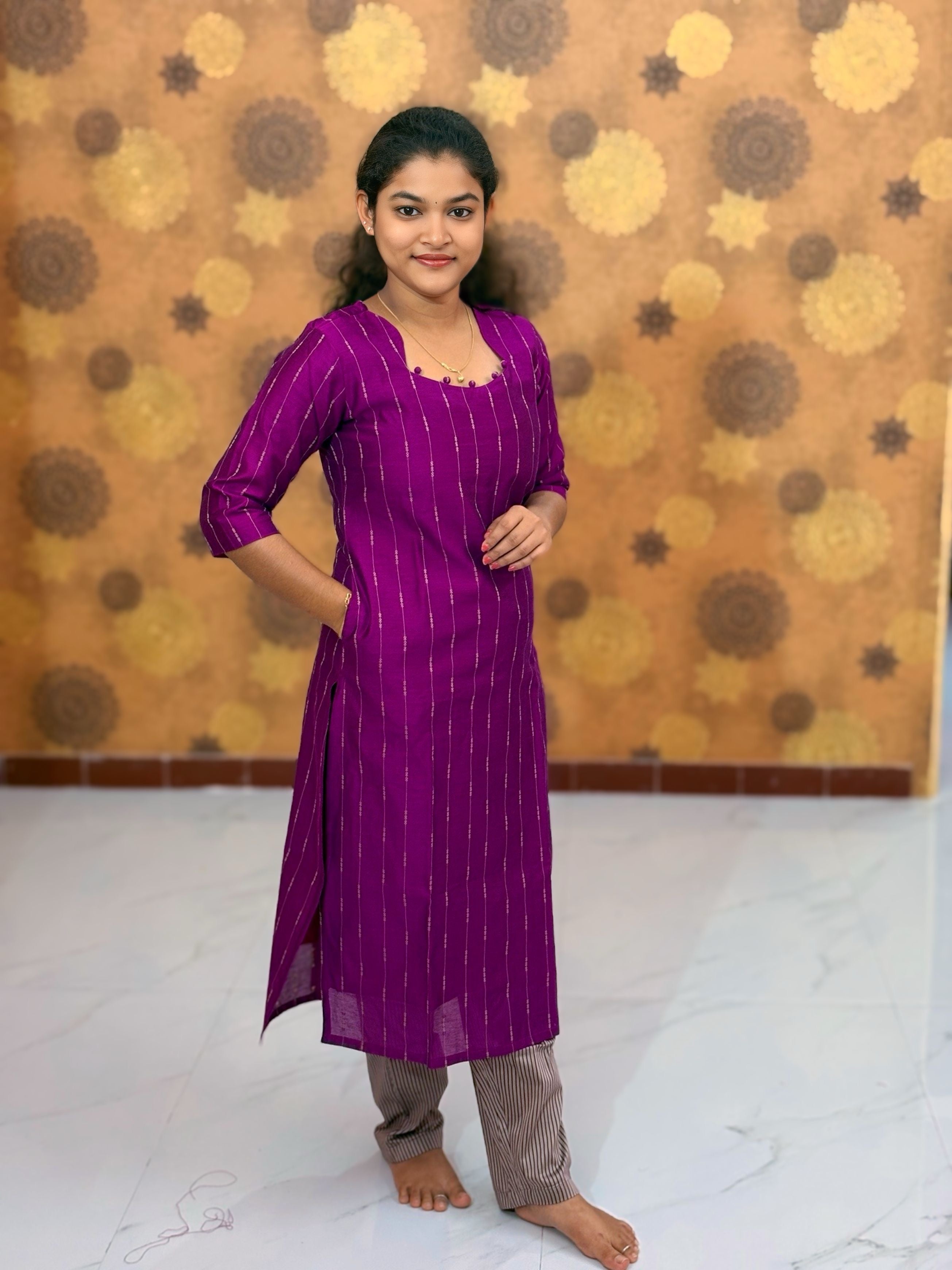 Premium Raw Silk Salwar Set with Lining & Silk Dupatta - RSK 1140
