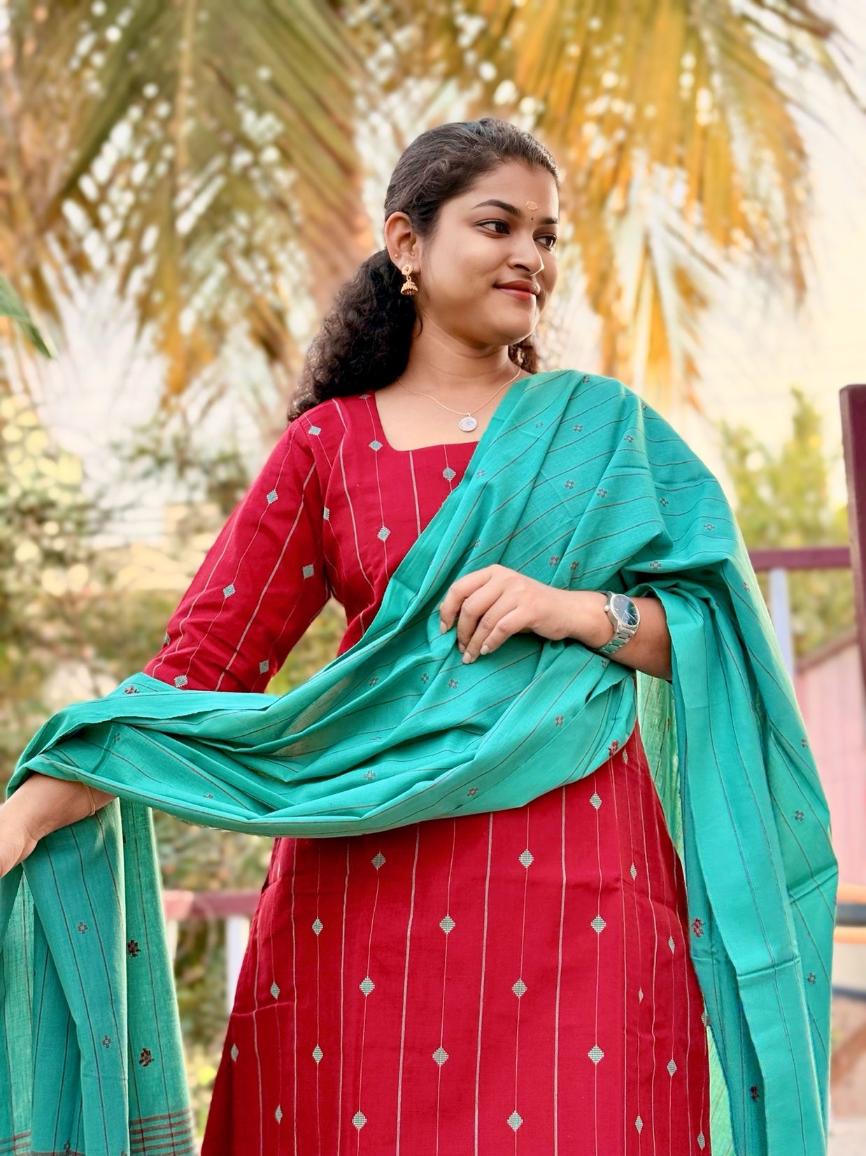 KAARIGAI - Pure Handloom Cotton Salwar set With full Lining - KRI 1192