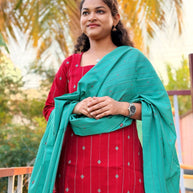 KAARIGAI - Pure Handloom Cotton Salwar set With full Lining - KRI 1192