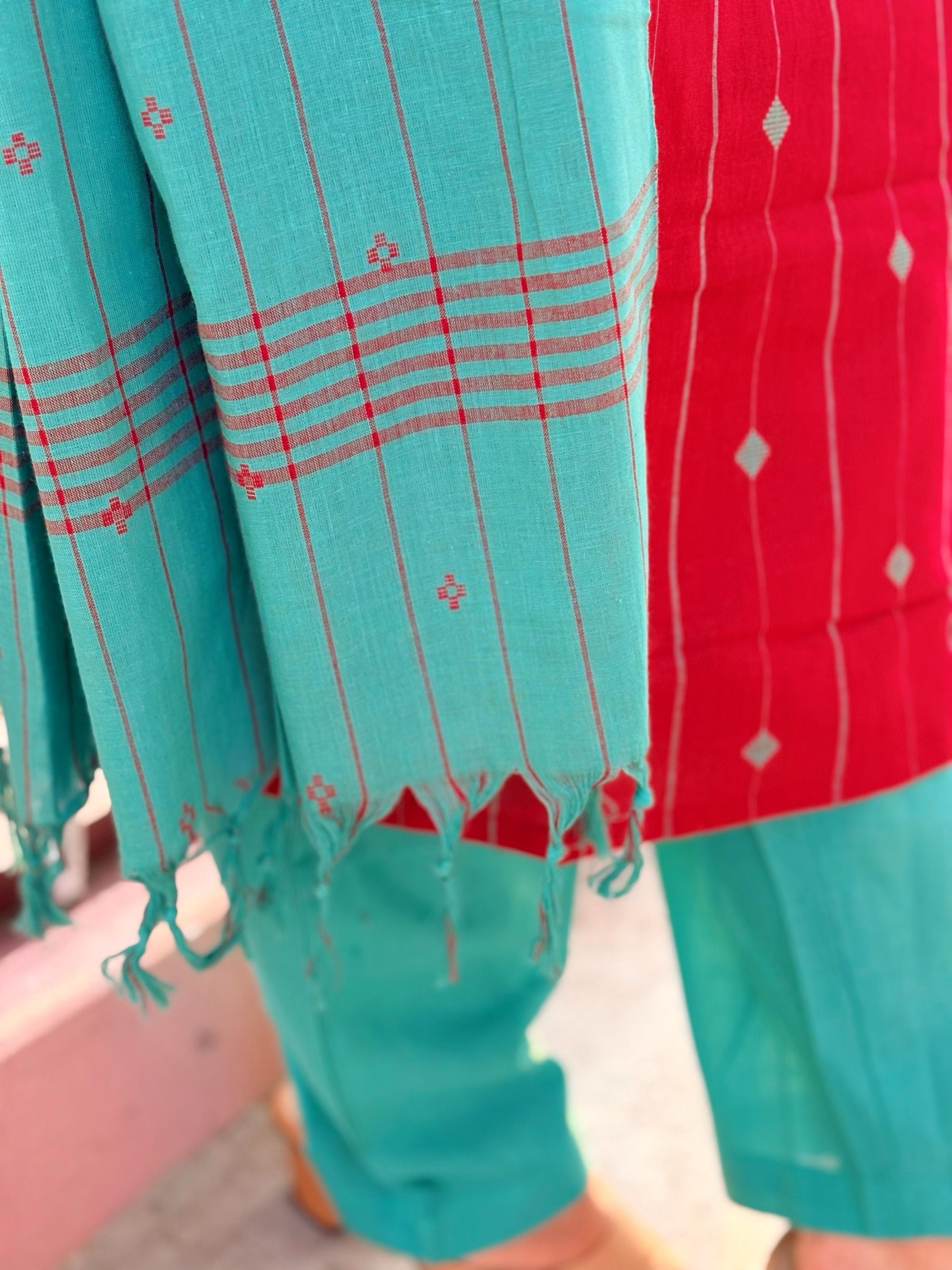 KAARIGAI - Pure Handloom Cotton Salwar set With full Lining - KRI 1192