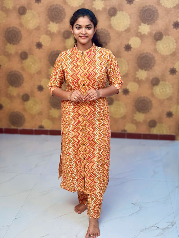 Pure Cotton Co ord set with Pocket - COS 1134