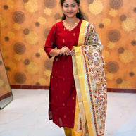 Raw Silk Salwar Suit - RSK 1164