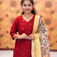 Raw Silk Salwar Suit - RSK 1164