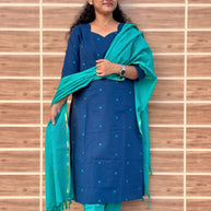 Taarika - Pure Handloom Cotton Salwar set With full Lining - TRK 1172