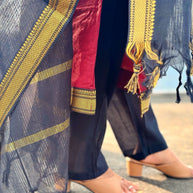 Vaidehi - Premium Mangalagiri Cotton Salwar set With full Lining - VID 1182