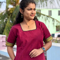 Vaidehi - Premium Mangalagiri Cotton Salwar set With full Lining - VID 1182