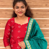 Premium Raw Silk Salwar Set with Lining & Silk Dupatta - RSK 1190