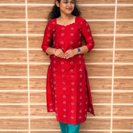 Premium Raw Silk Salwar Set with Lining & Silk Dupatta - RSK 1190