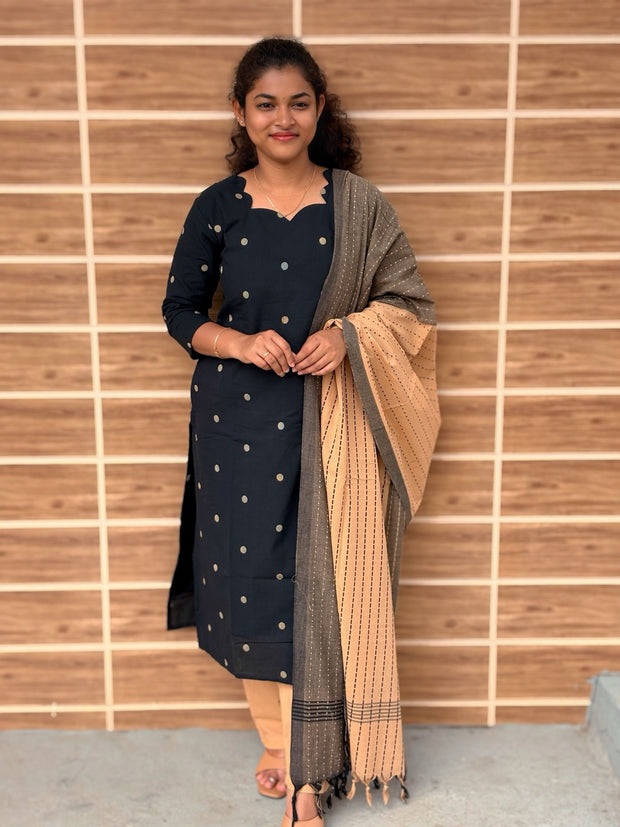 Mahima - Pure Handloom Cotton Salwar set With full Lining  - MHA 1183