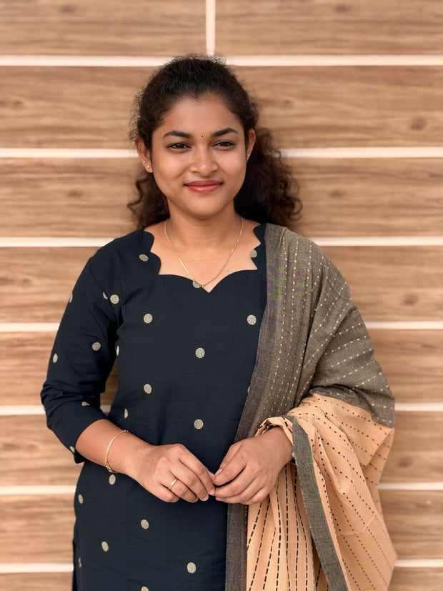 Mahima - Pure Handloom Cotton Salwar set With full Lining  - MHA 1183