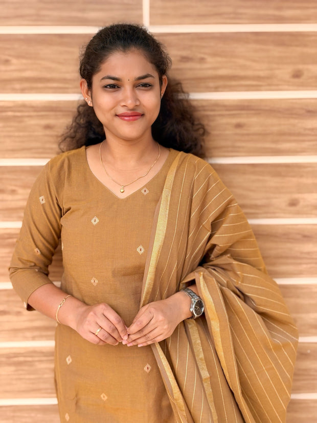 Mahima - Pure Handloom Cotton Salwar set With full Lining  - MHA 1184