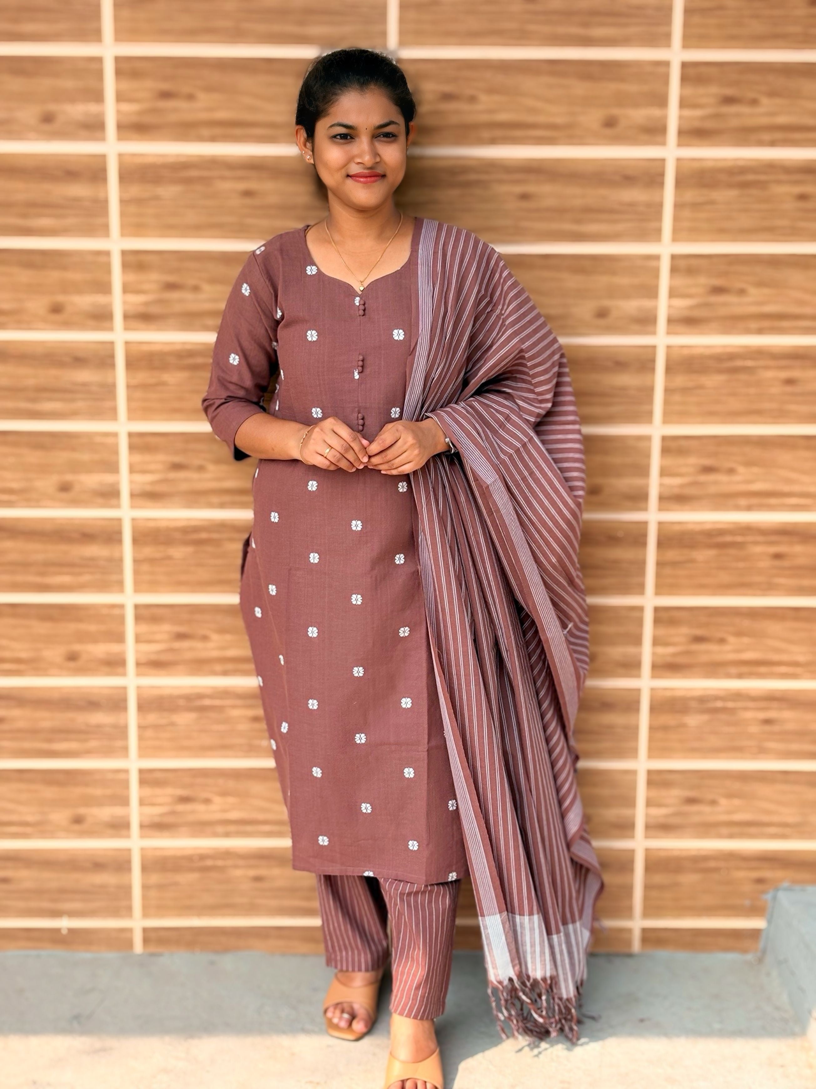 Mahima - Pure Handloom Cotton Salwar set With full Lining  - MHA 1186