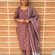 Mahima - Pure Handloom Cotton Salwar set With full Lining  - MHA 1186