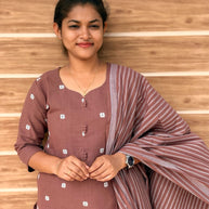 Mahima - Pure Handloom Cotton Salwar set With full Lining  - MHA 1186