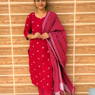 Mahima - Pure Handloom Cotton Salwar set With full Lining  - MHA 1188