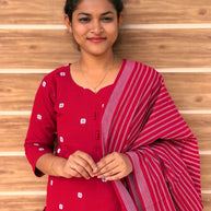 Mahima - Pure Handloom Cotton Salwar set With full Lining  - MHA 1188