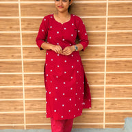 Mahima - Pure Handloom Cotton Salwar set With full Lining  - MHA 1188
