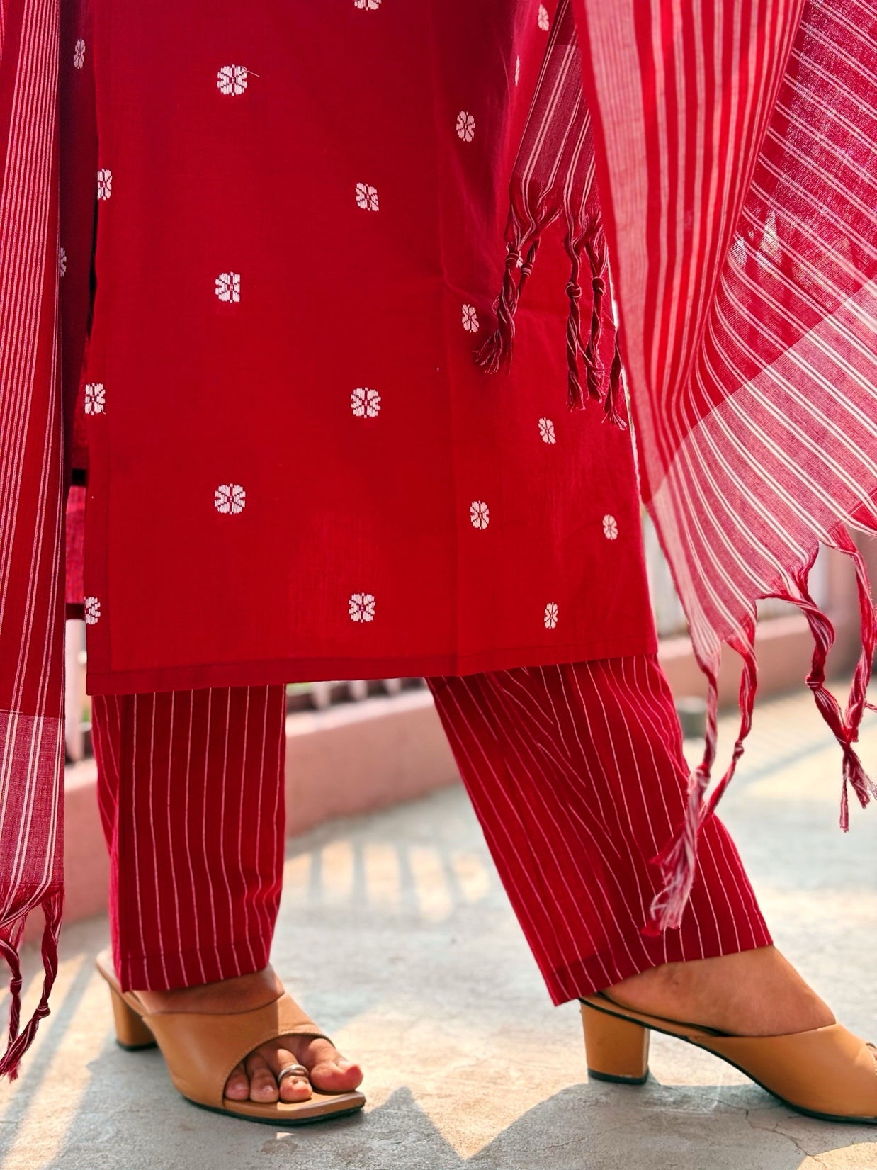 Mahima - Pure Handloom Cotton Salwar set With full Lining  - MHA 1188