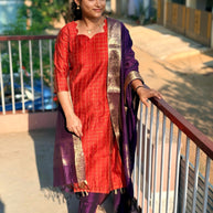 Raw Silk Salwar Suit - RSK 1203