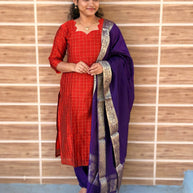 Raw Silk Salwar Suit - RSK 1203