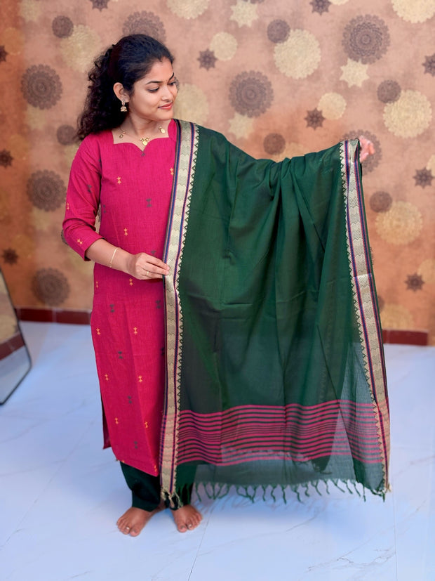 Magenta Bloom Salwar Suit