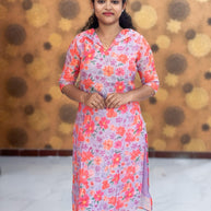 Soft Linen Bubble Kurti with Lining - SLB 0002
