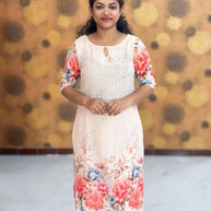 Soft Linen Bubble Kurti with Lining - SLB 0003